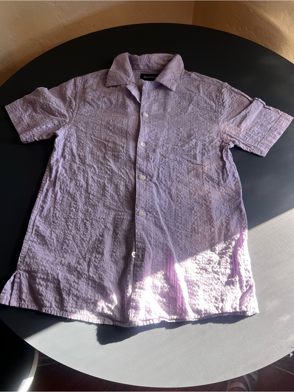 Bonobos Light lilac Textured Button-Up - Picture 2 of 10